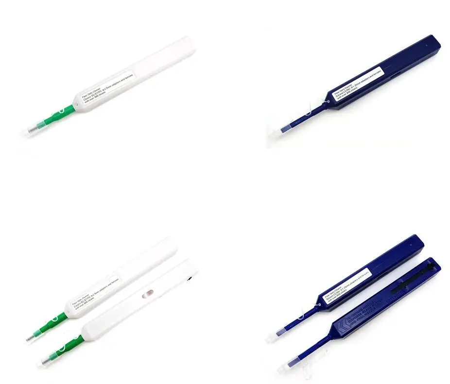 One-Click Cleaner Optical Fiber Cleaner Pen Cleans 2.5mm SC FC ST and 1.25mm LC MU Connector Over 800 Times