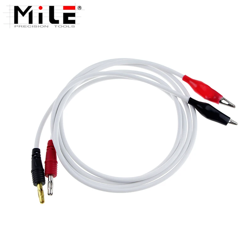 Mil güç kaynağı çıkışı kablo bağlantı hattı 10A muz fiş timsah klip için cep telefonu tamir araçları