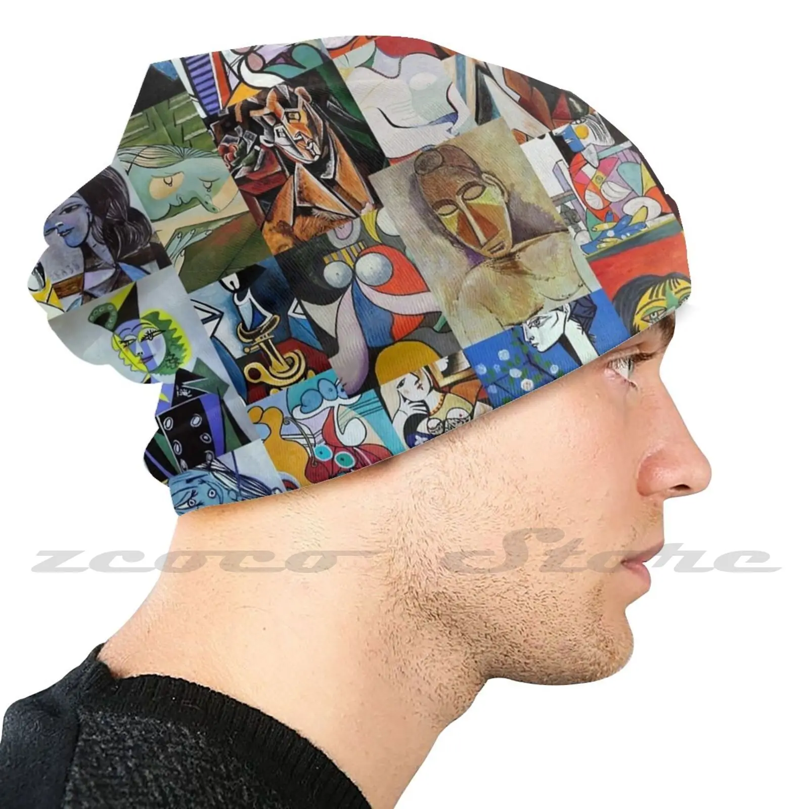 Pablo Picasso Knit Hat Hedging Cap Soft Elasticity Outdoor Sports Leisure Picasso Spanish Cubism