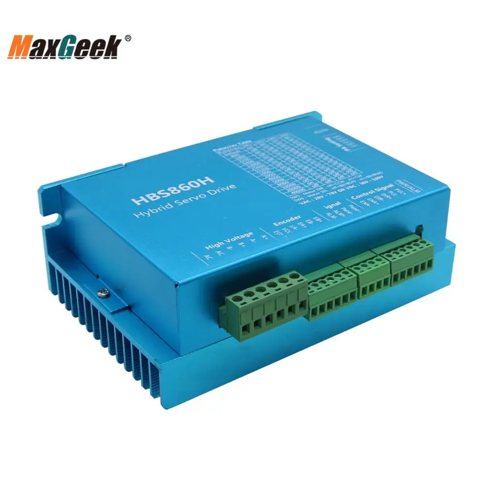 Maxgeek HBS860H Hybrid Servo Driver 1000RPM 86 Series Closed Loop Stepper Motor Driver