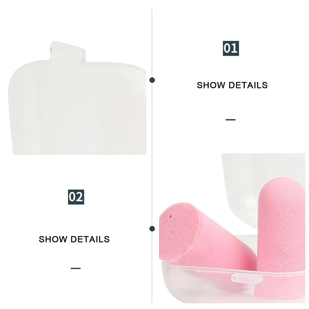Soft Foam Ear Plugs Sound Insulation Ear Protection Earplugs Anti Noise Snoring Sleeping Plugs for Travel Noise Reduction