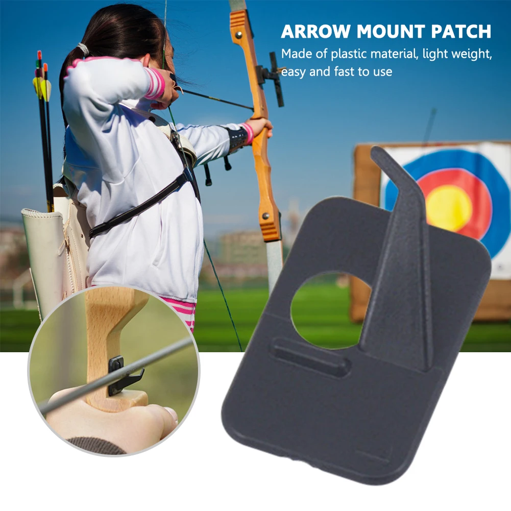 10pcs Plastic Self-Adhesive Arrow Rest Patches Right/Left Handed Archery Recurve Bow Rest Outdoor Hunting Shoot Accessories