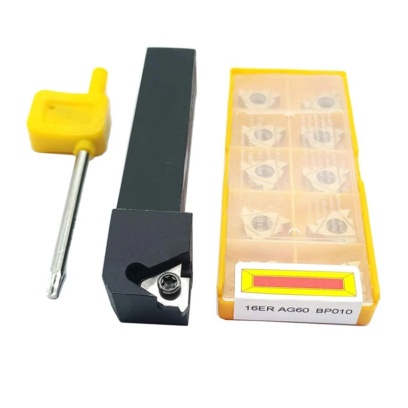 الداخلية خيوط عمود تخريم SNR0013M16 مع 5/8 "خيوط تحول حامل SER1616H16 مع 10 قطعة 16ER 16IR AG60 تحول إدراج