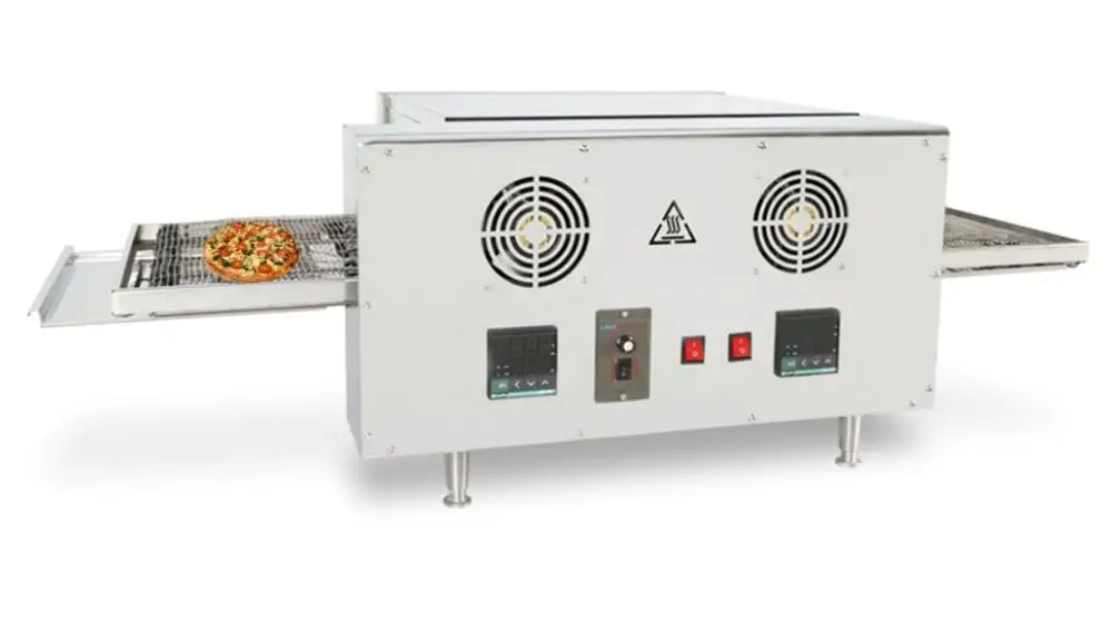 آلة فرن البيتزا الزاحفة التجارية فرن تحميص البيتزا آلة صنع المحمصة بيتزا بيكر نفق موقد شاشة ديجيتال