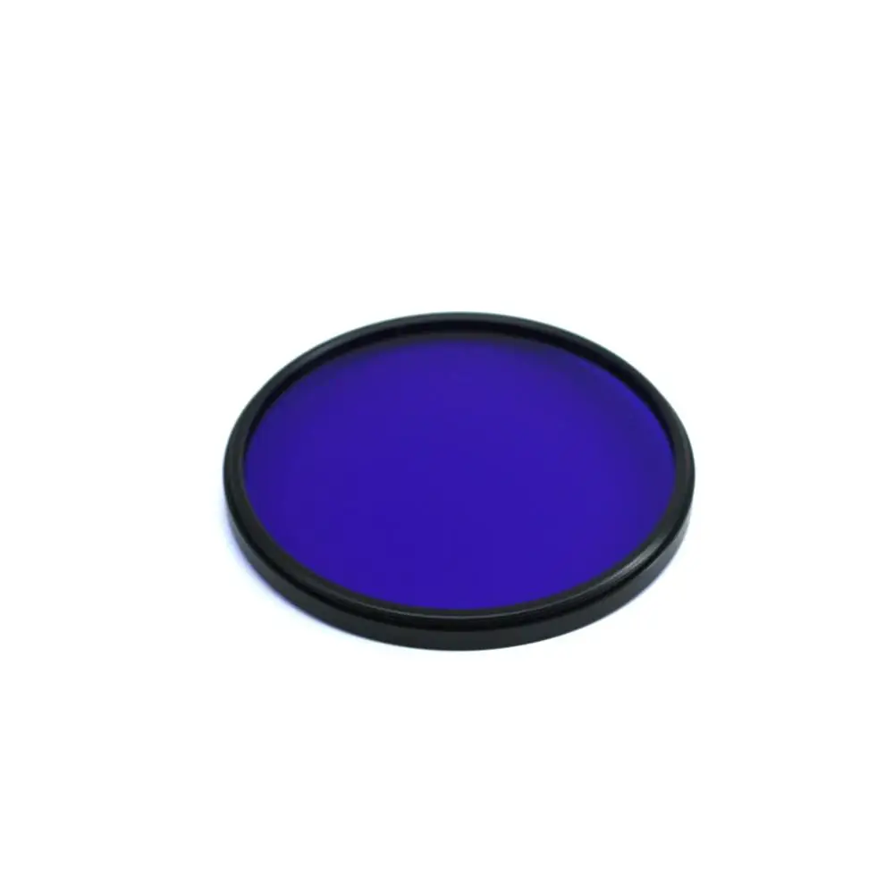 with metal frame diameter 52mm 400nm to 600nm center 500nm band pass filter glass