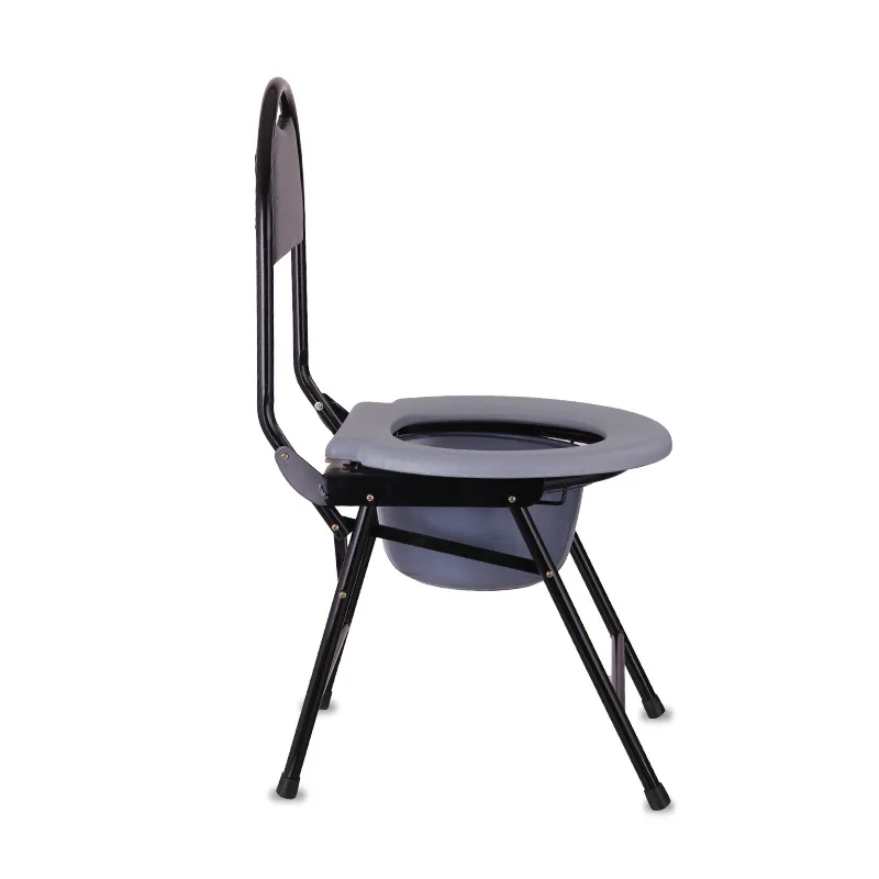 

Bathroom Chair Elderly Adult Toilet Seat Folding Portable Commode Chair Super Load-bearing Toilets Stool