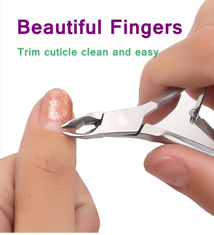 Cuticle Clippers Trimmer Dead Skin Remover Pedicure Stainless Steel Cutters Tool Cuticle Nippers Nail Manicure Scissors