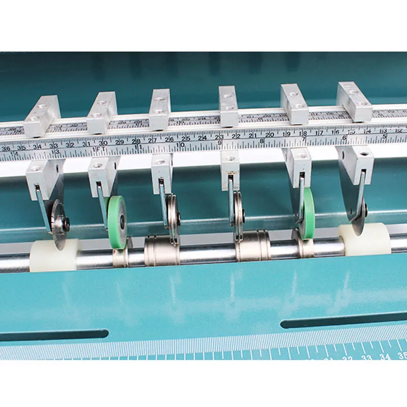 Máquina plegadora de papel eléctrica tamaño A3, máquina plegadora de páginas de tarjetas de visita, plegadora de puntos, plegadora multifunción 480E