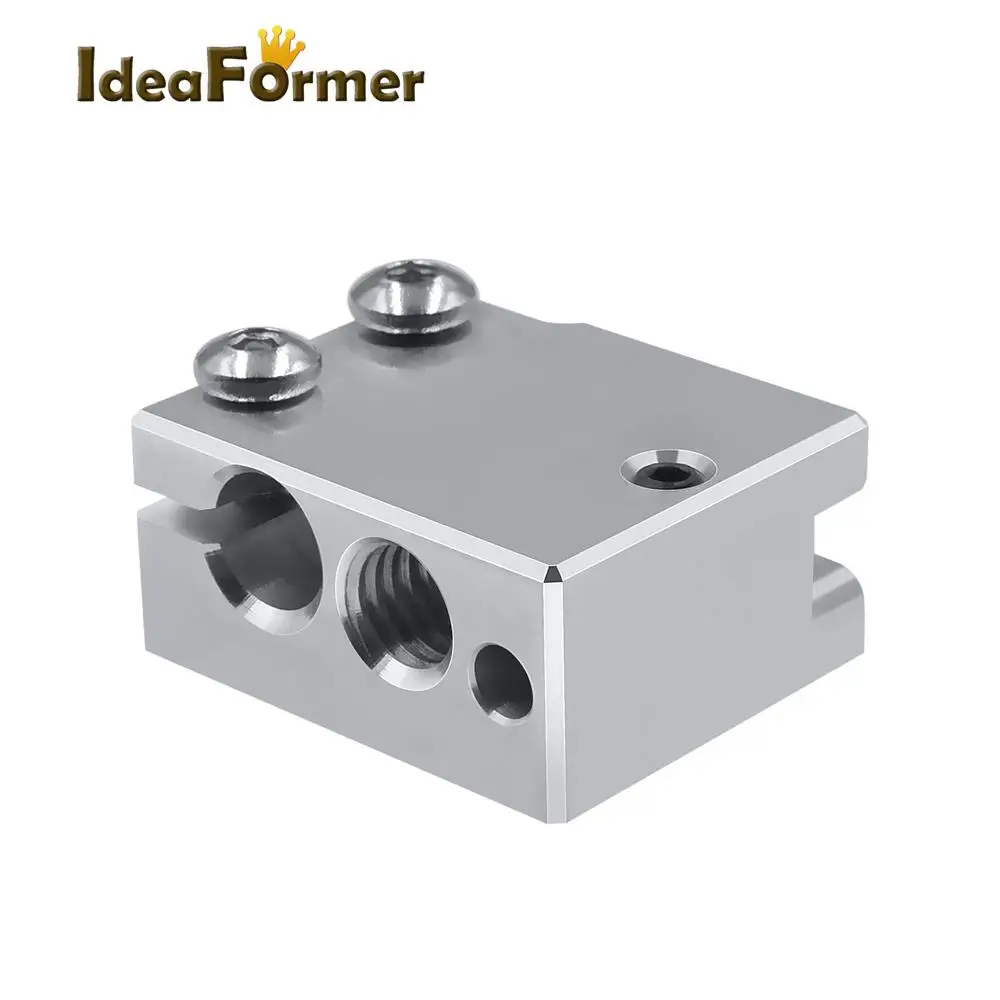 High Temperature PT100 Volcano Plated Auminium Heat Block For E3d Volcano Hotend 3D Printer Parts Heated for DDB Extruder Titan