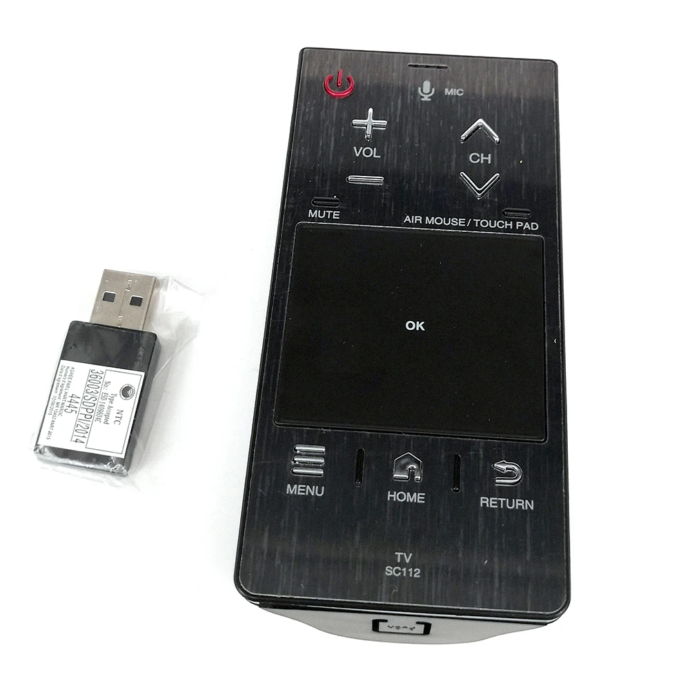 

New Original SC 112 AIR MOUSE / TOUCH PAD VOICE Remote Control With USB For SHARP TV SC112 36003 / 36004/SDPPI/2014 398GM10BESP0