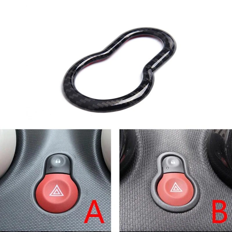 Car styling carbon style stainless steel decoration modified accessories For Mercedes Smart 453 Fortwo Forfour door decoration