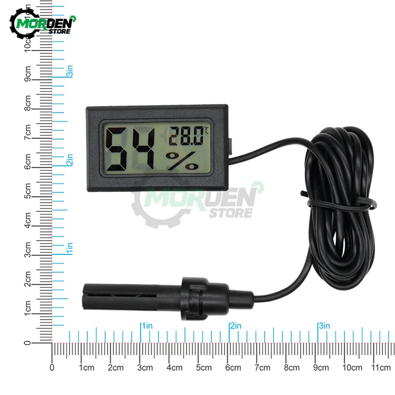 Mini LCD Digital Temperature Humidity Sensor Meter 1.5m Thermometer Hygrometer Temperature Controller Soil Moisture Detector