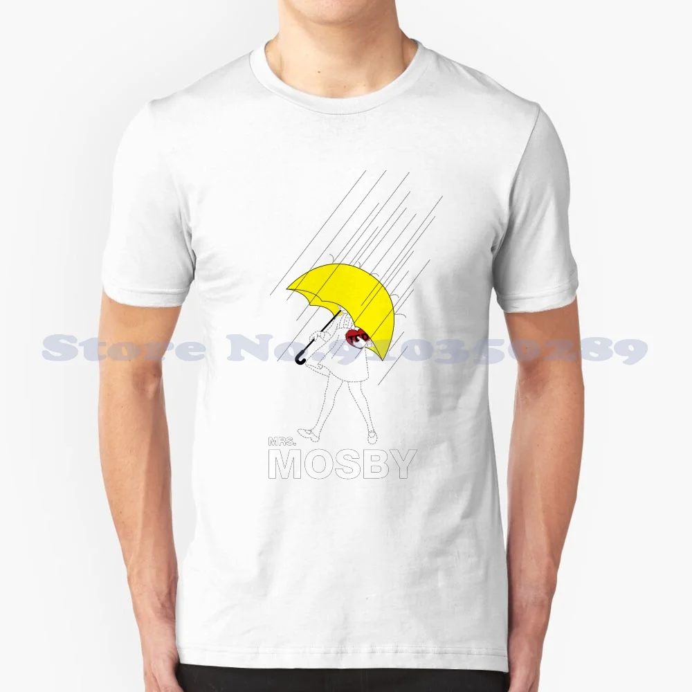 Camiseta 100% de algodón para hombre y mujer, camisa de la señora Mosby, Mosbius, Sitcom, Tv, Morton, Salt Label, Beercules, taco Stinson, paraguas amarillo