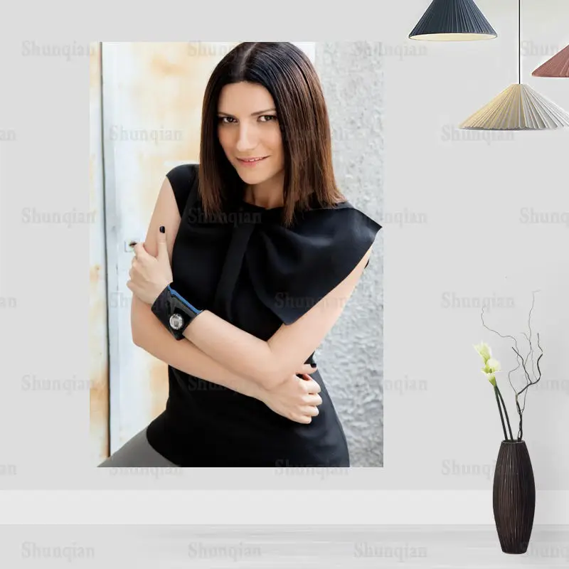 Новое поступление, постер LAURA PAUSINI, холст, ткань, настенный художественный постер, печать, живопись, украшение природы, современный домашний декор, постер 0422