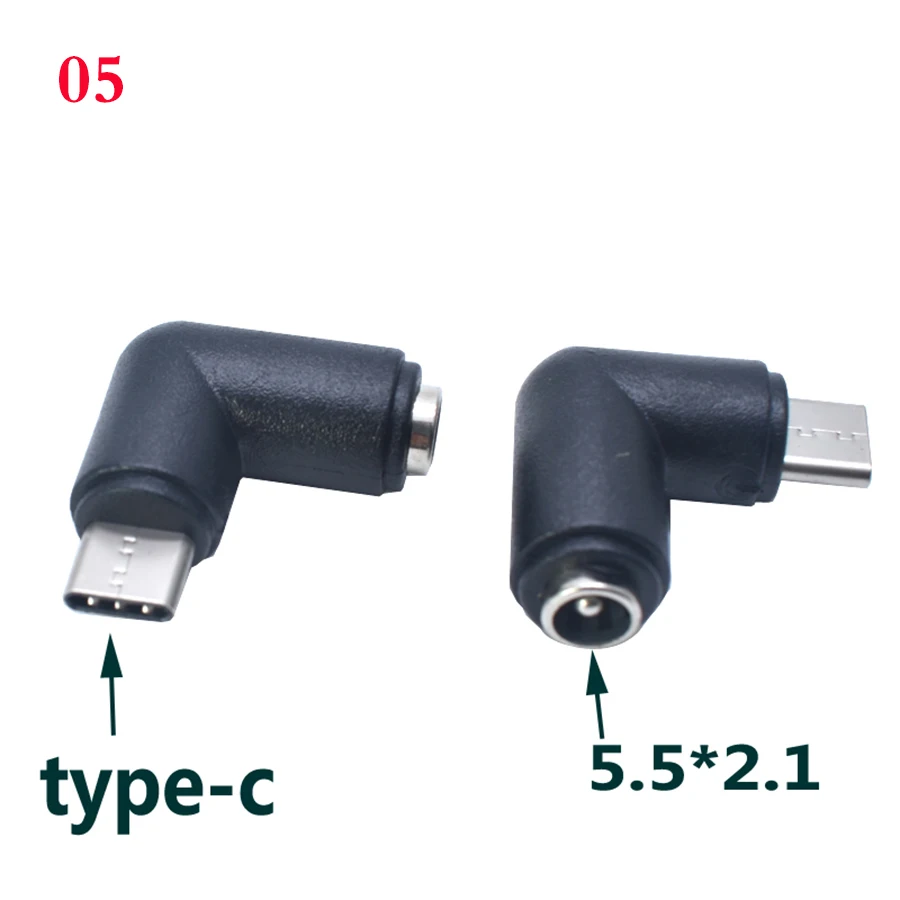 Connecteur DC 5.5x2.1mm femelle vers 2.5 × 0.7, 3.0 × 1.1, 3.5 × 1.35, 4.0 × 1.7, 4.8 × 1.7, 1 pièce adaptateur d\'alimentation mâle pour ordinateur