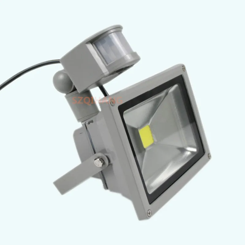 1PCS LED Floodlight PIR Motion Sensor Detector 10w 20w 30w 50w Outdoor Security Flood Light Waterproof Flood Light IP65.