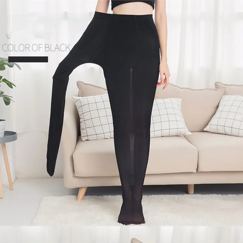 NEUE 130 KG Frauen Strumpfhosen Plus Größe 120D Herbst Winter Warm Gefüttert Strumpfhosen Hohe Taille Weibliche Stretchy Dünne Dünne Samt strumpfhosen – Detail 16