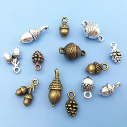 30pcs Zinc Alloy Pine Cone Charms for DIY Handmade Craft Necklace Bracelet Pendant Vintage Jewelry Making Metal Accessories