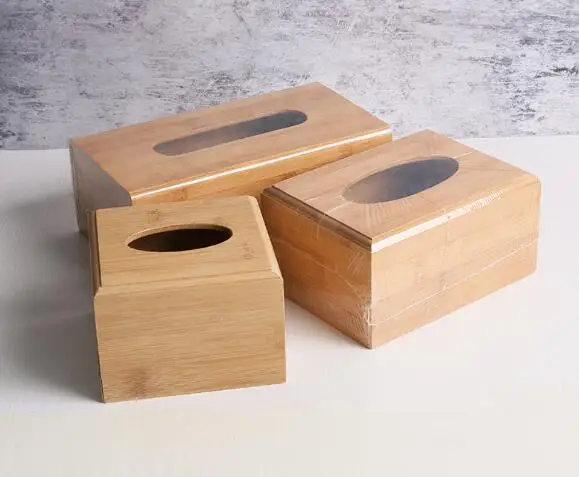 Natural, healthy and environmentally friendly bamboo paper towel box  Product name: bamboo tissue box