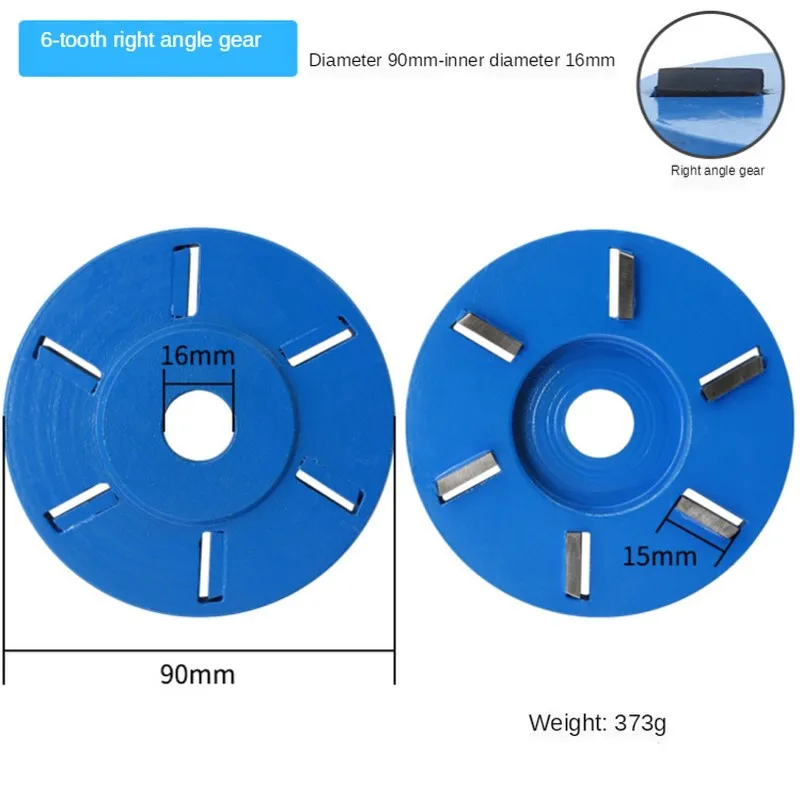 90mm ağaç İşleme Spade disk ark ahşap oyma açı öğütücü öğütme ve oyma altı diş bıçağı