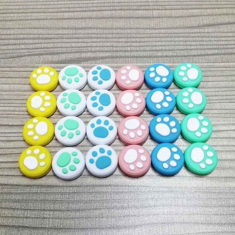 Linda Pata de Gato garra Sakura pulgar Stick agarre de Joystick para Nintend interruptor Lite, controlador de alegría-Con Gamepad Thumbstick caso