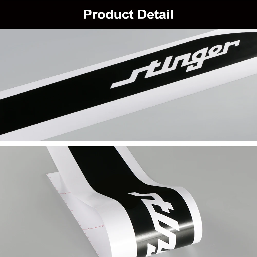2 قطعة باب السيارة طويل الجانب المشارب ملصقات لكيا ستينغر GT ماليزيا ضبط اكسسوارات السيارات DIY بها بنفسك الديكور الفينيل فيلم الشارات