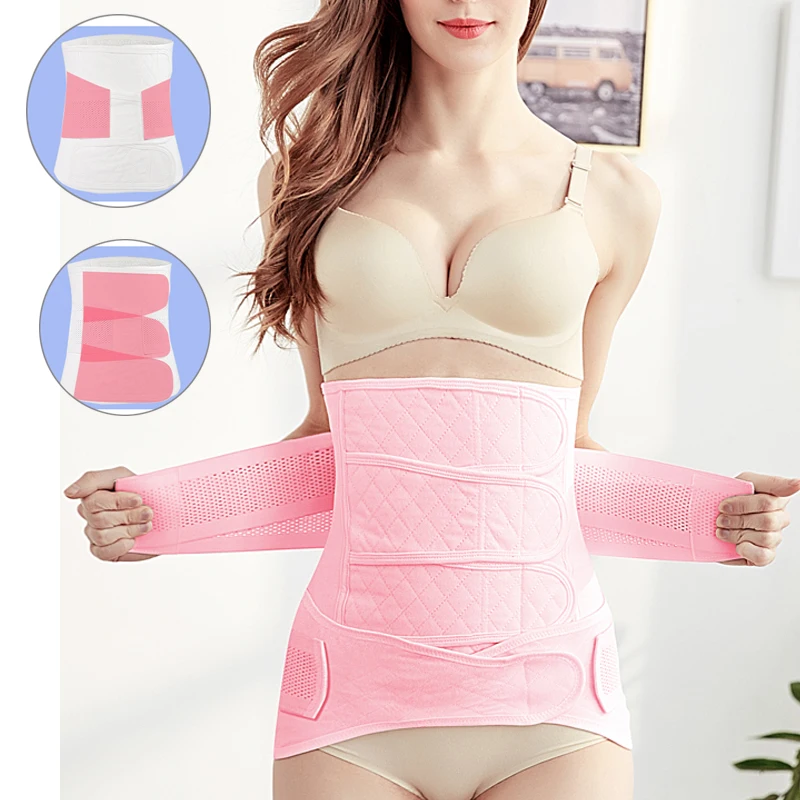 ผู้หญิง Body Shaper เอวเทรนเนอร์เข็มขัดหน้าท้องหลังคลอด Slim Corset หลังคลอด Tummy Trimmer ผ้าพันแผลสูงความยืดหยุ่นหลัง