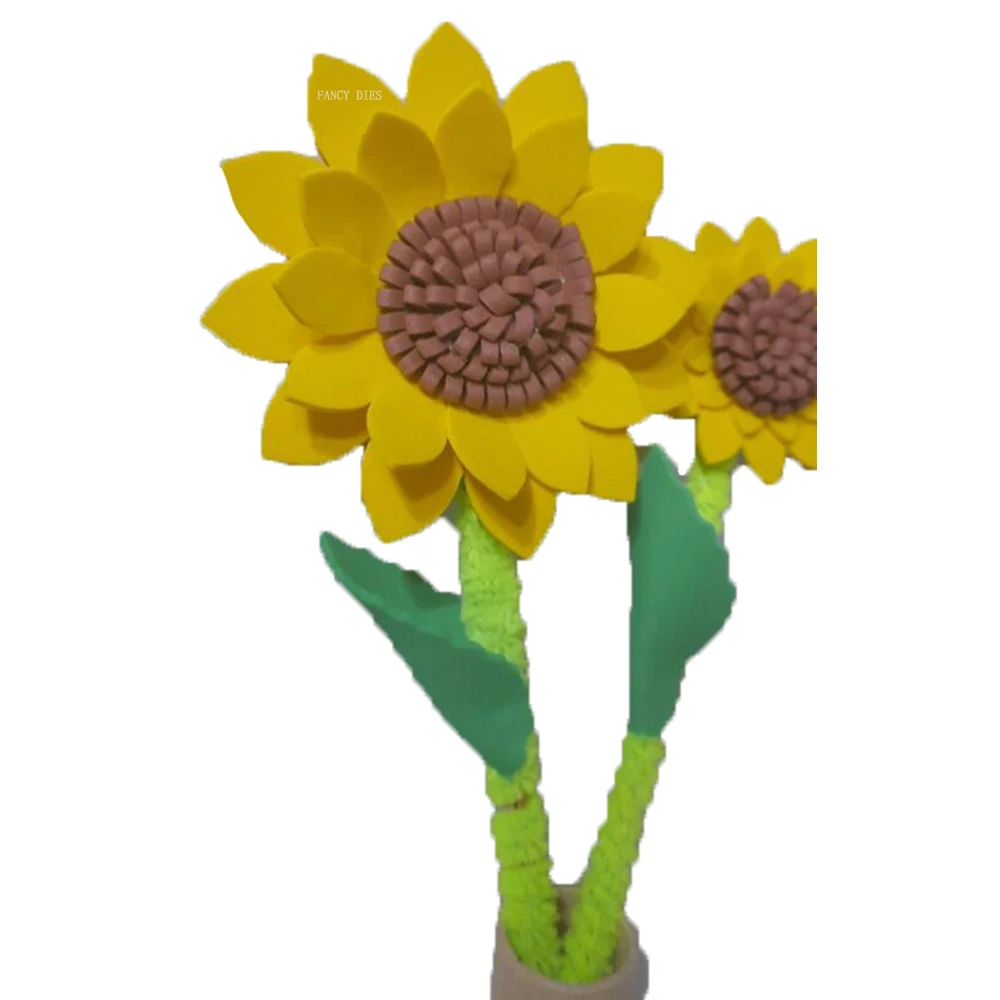 2021 NEW Wooden Cutting Dies Sunflower Cut Die Mold Flower Leaves Scrapbook Paper Craft Knife Mould