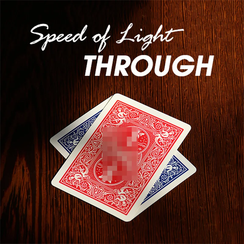 Speed of Light Through - Magic Trick,Card Magic Props Illusions Close up Magic Gimmick Magician Easy To Do