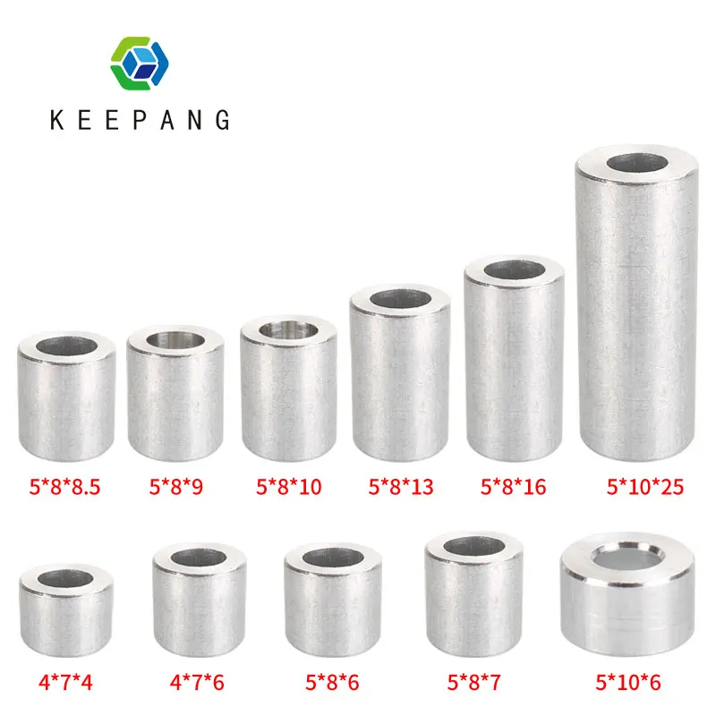 

50Pcs Openbuilds Aluminium Spacer V-slot Isolation Column Separate Pillar Quarantine Bore 5MM Reprap 3D Print Pulley