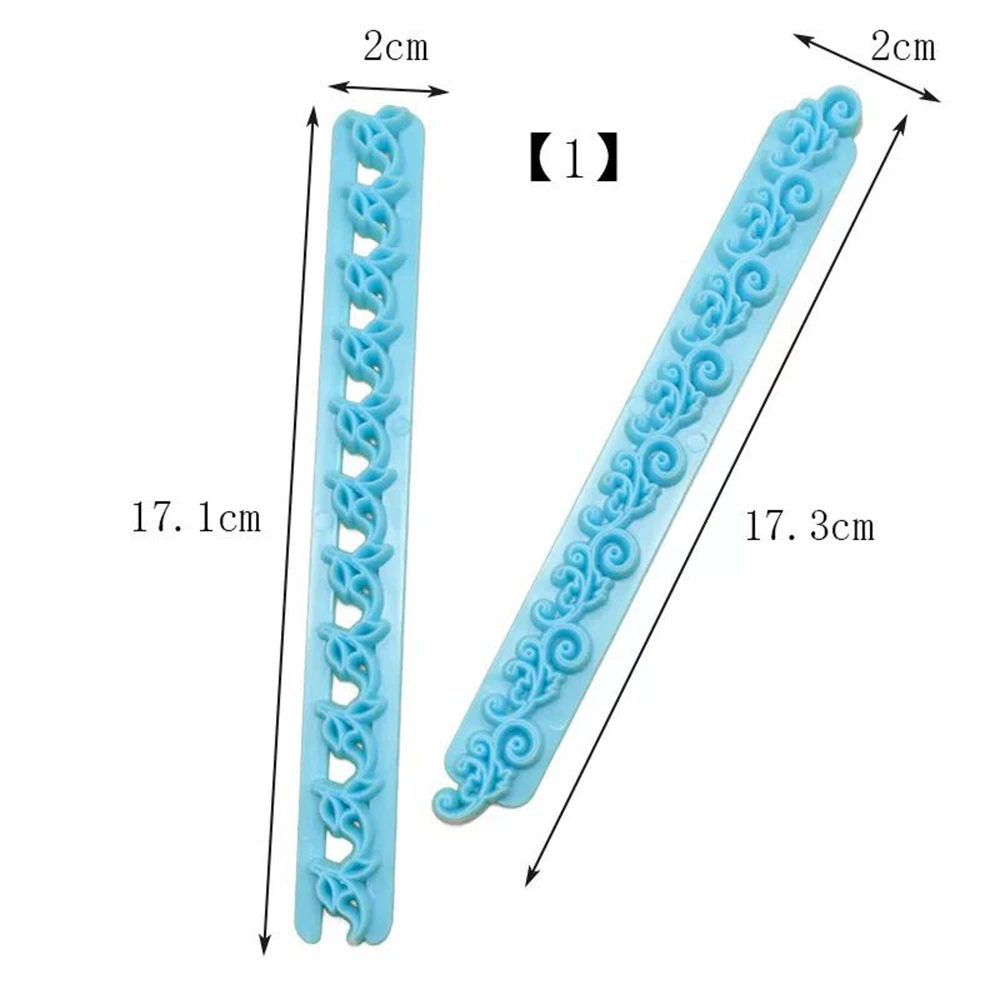 2pcs Plastic Lace Trim Embossing Strip Clay Texture Stamp Ceramic Pottery Polymer Clay Tools Modeling Art Supplies