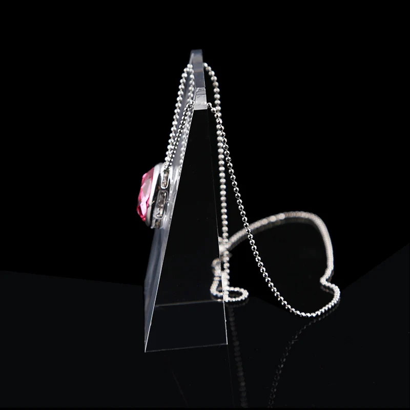 New Style Earrings Necklace Pendant Solid Acrylic Clear Chain Jewelry Display Stand  Storage Racks Organizer Holder Showcase