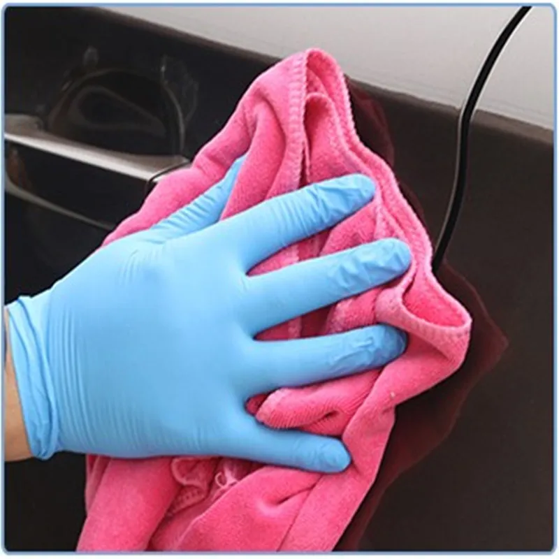 10Pcs Disposable Nitrile Gloves Protect Cleaning Gloves Food Grade Gloves for Home Food Laboratory Powder Free XL Size