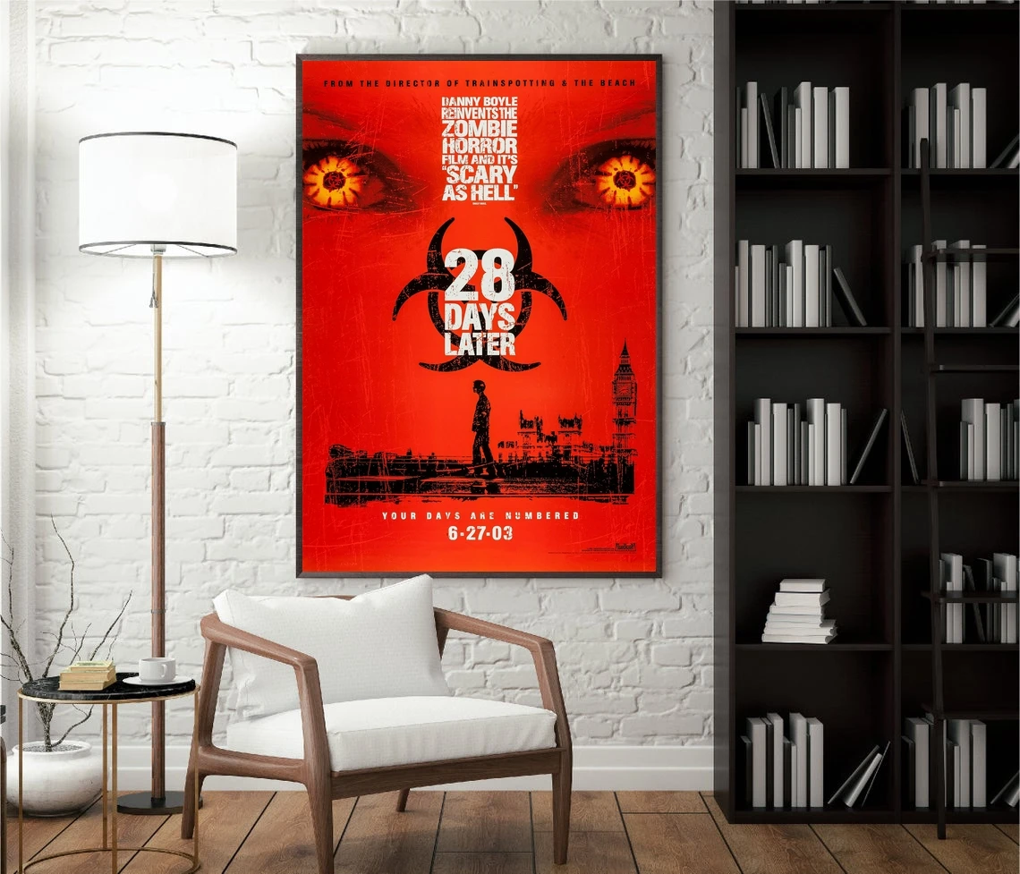 28 Days Later Movie Poster Prints Art Canvas Painting Wall Pictures Living Room Home Decor ( no Frame )
