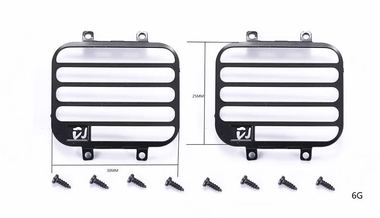 AJRC 1/12 MN-D90 Defender paralume in metallo parti modificate auto paralume in acciaio inox parti di automobili giocattolo