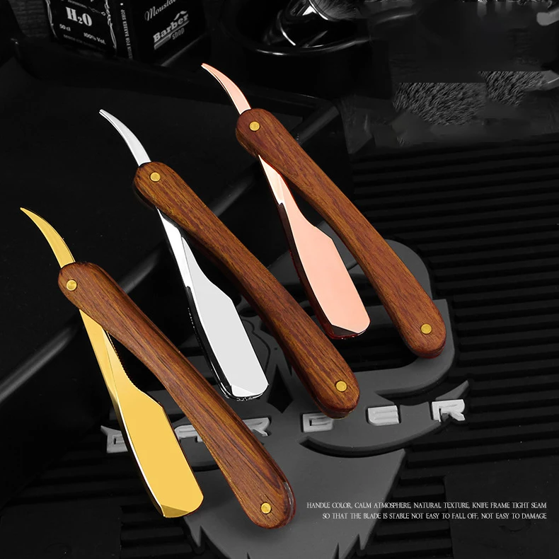 면도 면도기 전문 이발사 면도기 눈썹 면도기 남성용 교체 블레이드 면도기 헤어 나이프