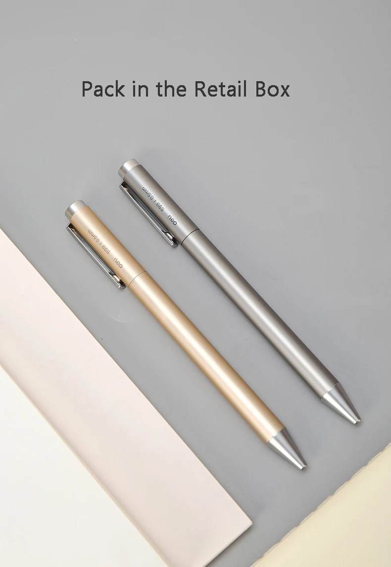 Nieuwe Teken Pen Deli Metalen Pen 9.5Mm Pen Ondertekening Premec Glad Refill Mikuni Japan Inkt Zwart Best Gift