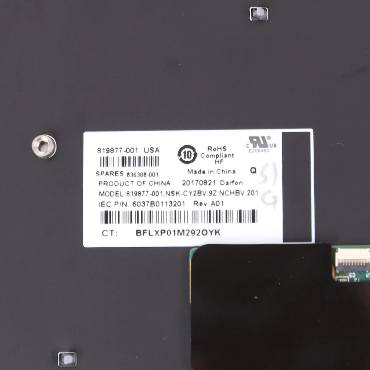 Imagem -04 - para hp Elitebook 745 g3 840 g3 836308001 821177-001 Nos com Apontando com Teclado de Luz de Fundo Novo