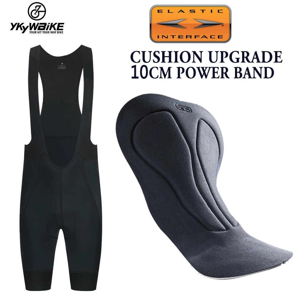 YKYWBIKE Men's Cycling Shorts Summer Breathable Male Black Bib Running Bicycle  Shorts Sports Clothes Riding Cushion Upgrade