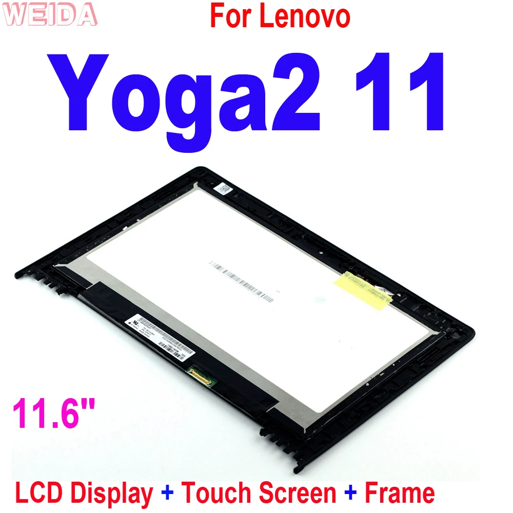 

Сменный ЖК-дисплей 11,6 дюйма для Lenovo Yoga 2 11 LCD Yoga 2-11 Yoga2-11 ЖК-дисплей сенсорный экран дигитайзер в сборе с рамкой