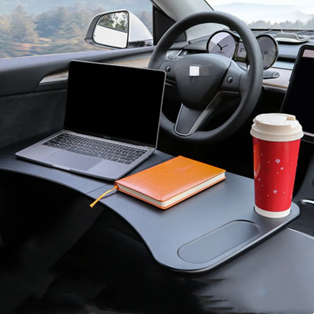 New Car Laptop Desk for Tesla model 3 model Y Folding Small Computer Table Board Multifunction Dinner Study Work