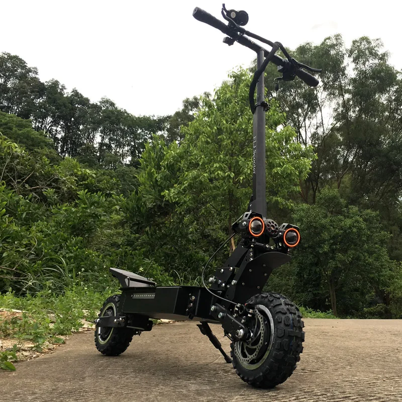 FLJ T112 60V5600W Dual Engine Electric Scooter with 11inch off road tire Strong power kick e scooter