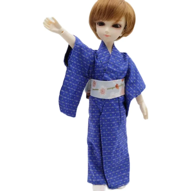 

OOAK Japan Style Kimono Dress Outfits Clothing Purple For 1/6 11" Tall BJD YOSD DK DZ AOD DD Doll Free Shipping