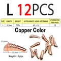12 piezas de cobre L