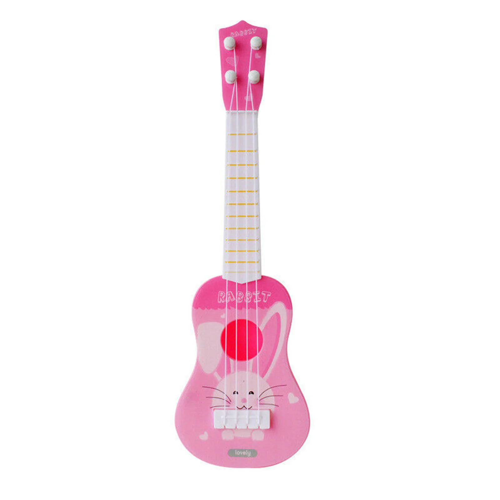 Cho Bé Kid Âm Nhạc Của Đàn Guitar Bé Trai Bé Gái Hoạt Hình Dễ Thương In Hình Động Vật Mini Đàn Ukulele Nhạc Cụ Giáo Dục Chơi Đồ Chơi Hồng/Xanh Dương/Vàng