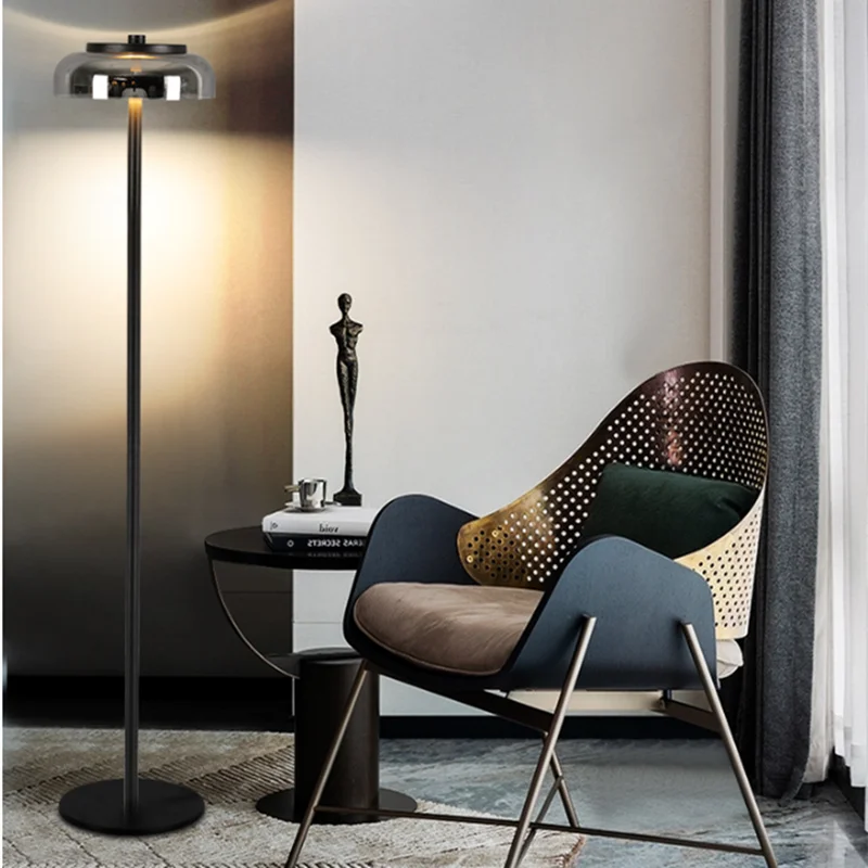 Blossi Floor Lamp Modern Led Clear Glass Lamp Living Room Decor floor lamp gold Loft Indoor Bedroom Lamp Bed Room stand light