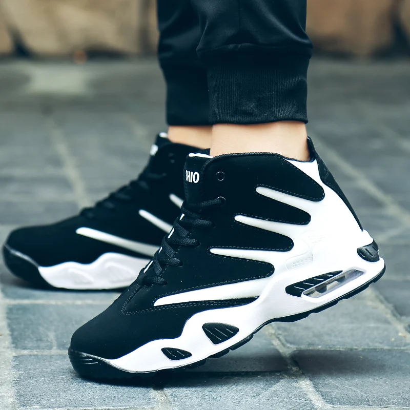 Men Basketball Shoes Comfort High top Cushion Sports Shoes Women Sneakers Boots Basket Homme Femme Couple Shoes