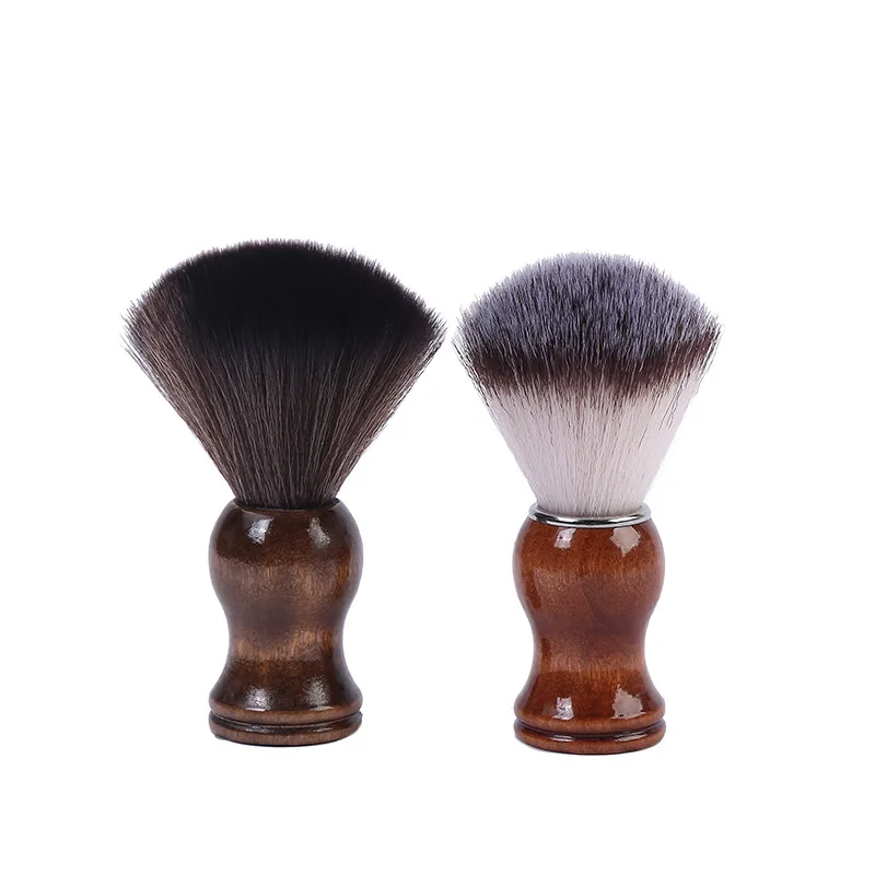 Retro homem escova de barbear madeira 100% para navalha dupla borda segurança em linha reta clássico segurança navalha escova presente