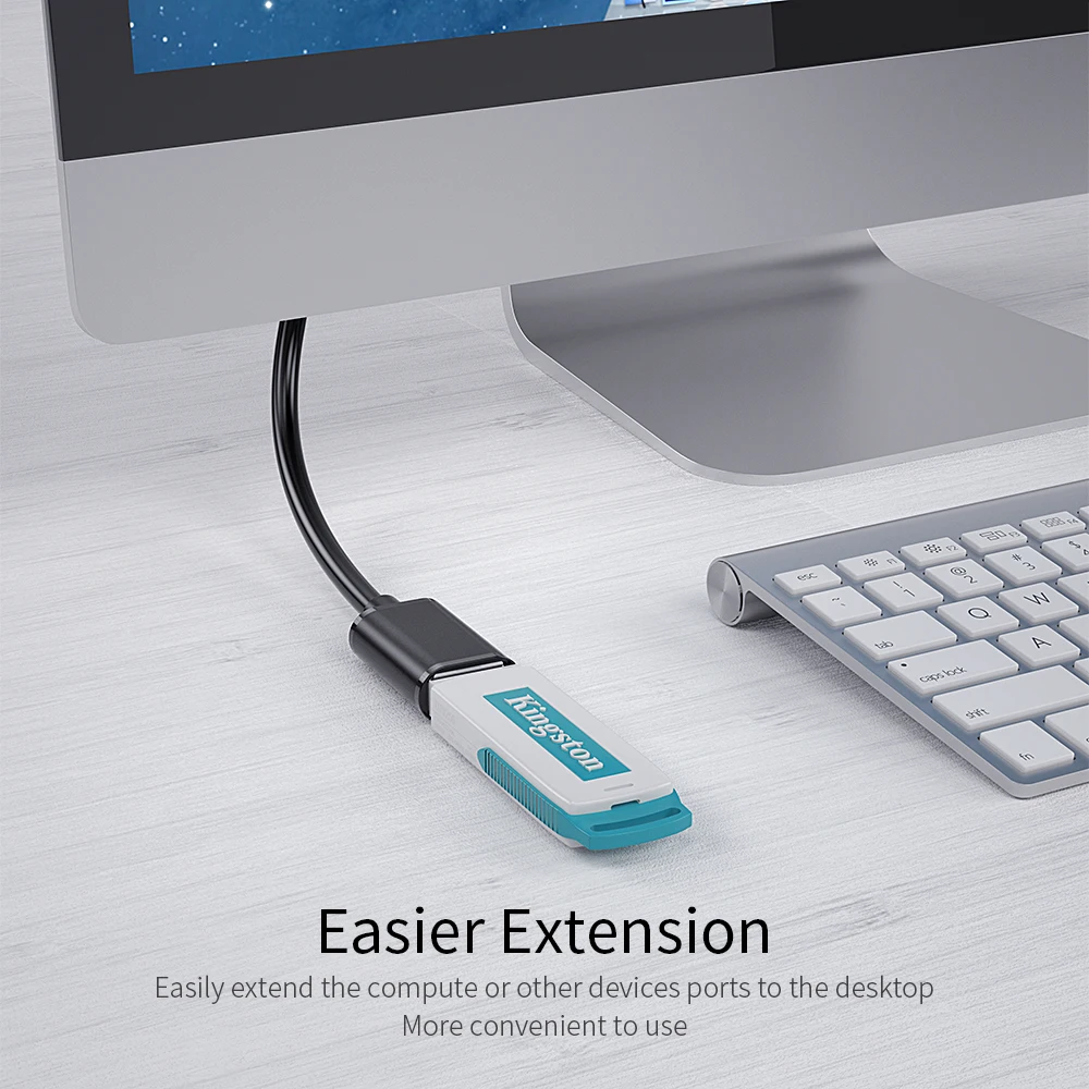 Essager USB Extension Cable USB 3.0 Male to Female Extender Cord for Smart TV Laptop PC Xbox USB 3.0 2.0 Cable Extension