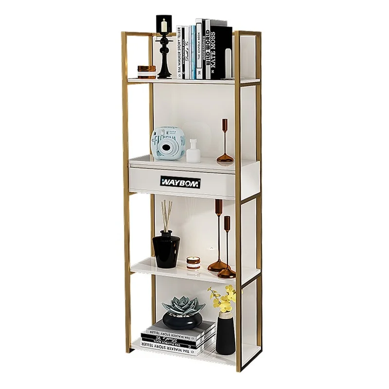 Industrial Wall Mount Metal Shelf Bookcase Open Bookshelf Home Floating Storage